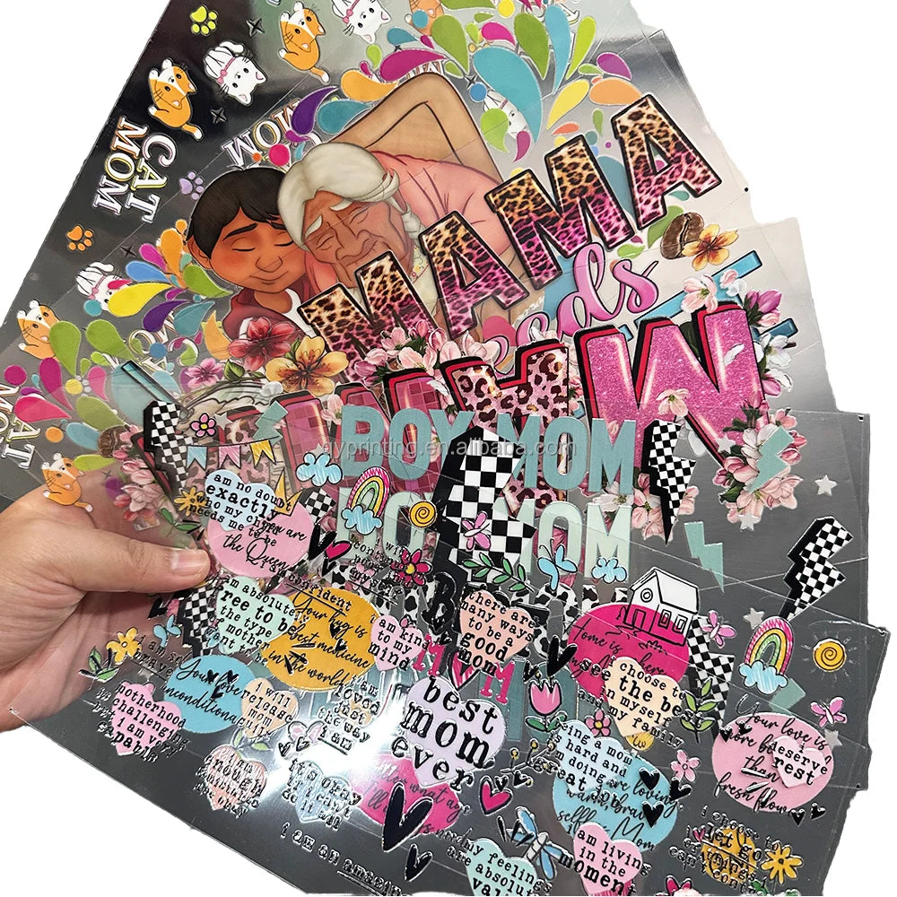 Mexico Uv  Uv Cup Pen Wraps Gang Sheets Character Spanish Books Sticker Black Girls Transfers 16oz Free Shipping