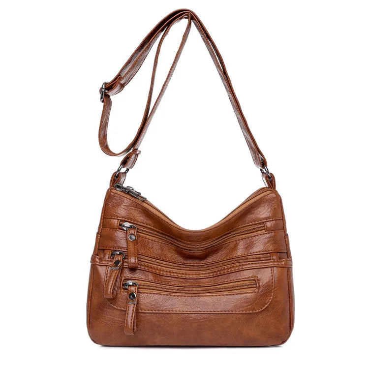 Women's XXN Custom Designer Vintage Fashion Crossbody PU Shoulder Tote Casual Newest Handbag Zipper Closure Waterproof Polyester