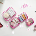 Low MOQ Personalized Hot 9 Colors Transparent Waterproof Beach Zipper Cosmetic Bag Clear Makeup Bag Toiletry Pouch Stock