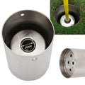 6" Professional Stainless Steel Golf Hole Cup - Heavy-Duty Backyard Training Aid  for Putting Green Practice