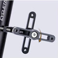 GIYO Single-layer Aluminum Alloy Bicycle Water Bottle Cage-Black 85g GY-416 Model