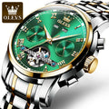 OLEVS  6607 Top Luxury Brand Men Business WristWatch  Waterproof Auto  Mechanical  Watch Minimalist Classic Relogio Masculino