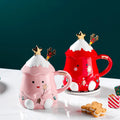YEWAY Christmas Coffee Cups Weihnachtstasse Promotional Ceramic Santa Mug Porcelain Christmas Mug Christmas Cup Luxury Cups