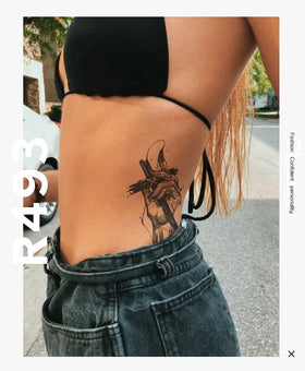Cool Women Men Fashion Tattoo Design Customize Tiktok INS Popular Temporary Waterproof Eco-Friendly Tattoo Sticker Supplier
