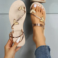 Custom Logo Zapatillas Soft Flip Flops Sippers Butterfly Decoration Women Flat Summer Sandals Lady Gold Shiny Slides Slippers