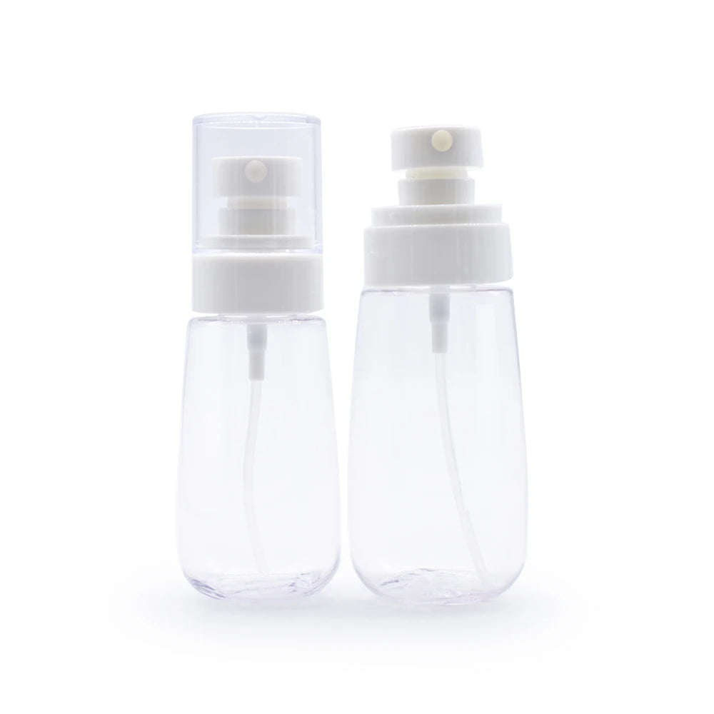 Plastic Spray Bottle 30ml 60ml 80ml 100ml Blue Pink Yellow Clear Color PETG Plastic Spray Bottle
