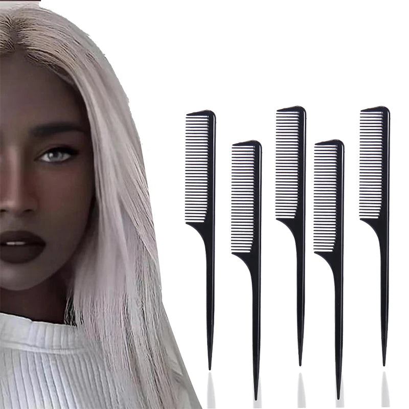 Hot Sale Classic Style Rock Tail Comb Heat Resistant Professional Bone Tail Rat Tail Comb Bulk