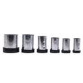 Jewelry Vacuum Casting Tools Fusion Welding Mold Gypsum Mold Casting Steel Bell Round Jewelry Casting Flasks With Rubber Base
