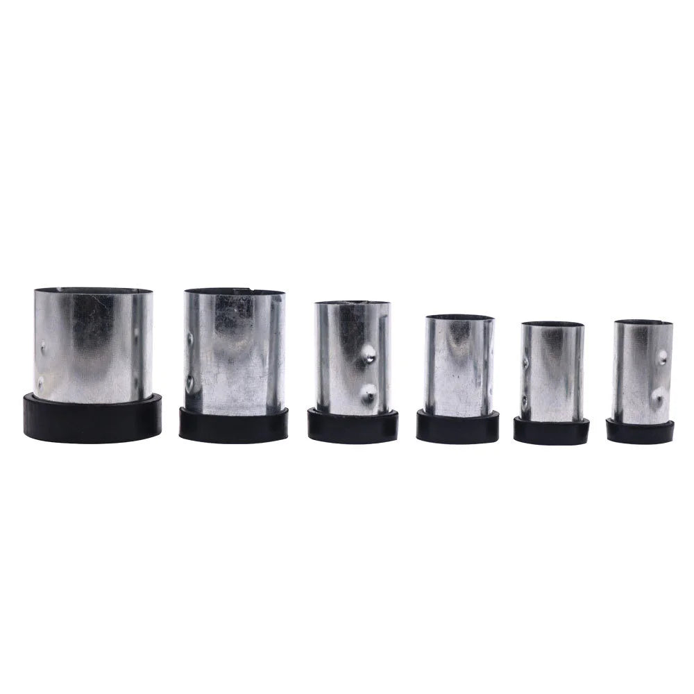 Jewelry Vacuum Casting Tools Fusion Welding Mold Gypsum Mold Casting Steel Bell Round Jewelry Casting Flasks With Rubber Base