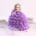 2023 Hot Sale Artificial Flower Wholesale Valentine Christmas Gift Foam Flower Rose Doll Pearl Bear Gift Package Box