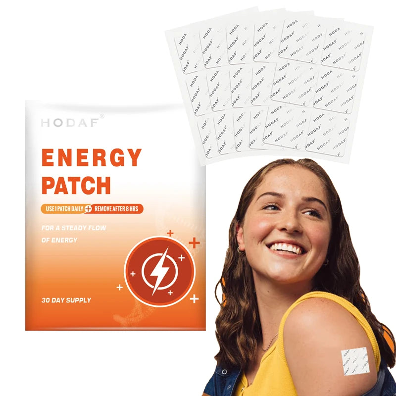 Natural Mental Wellness Energy PatchesEnergy Supplement Topical Patches for Women and Men