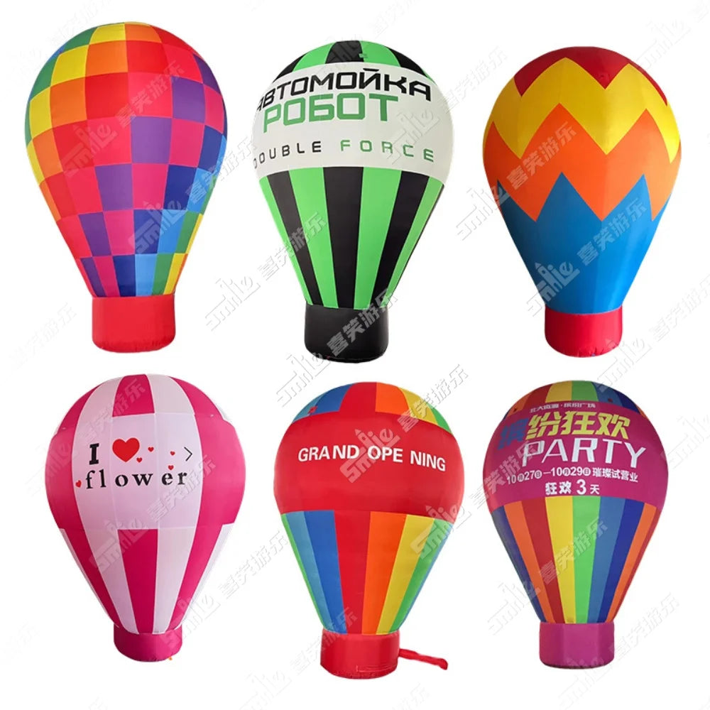 Custom Logo Advertising Inflatable Hot Air Balloon Model for Promotion Event Grand Opening