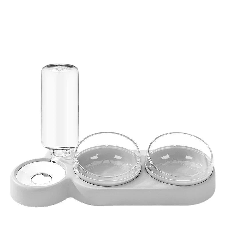 Kangdarpet Hot Sale 3-in-1 Automatic Feeder Quadrate Bowl Raised Stand Plastic Pet Bowls Dogs Modern Eco-Friendly Durable Easy