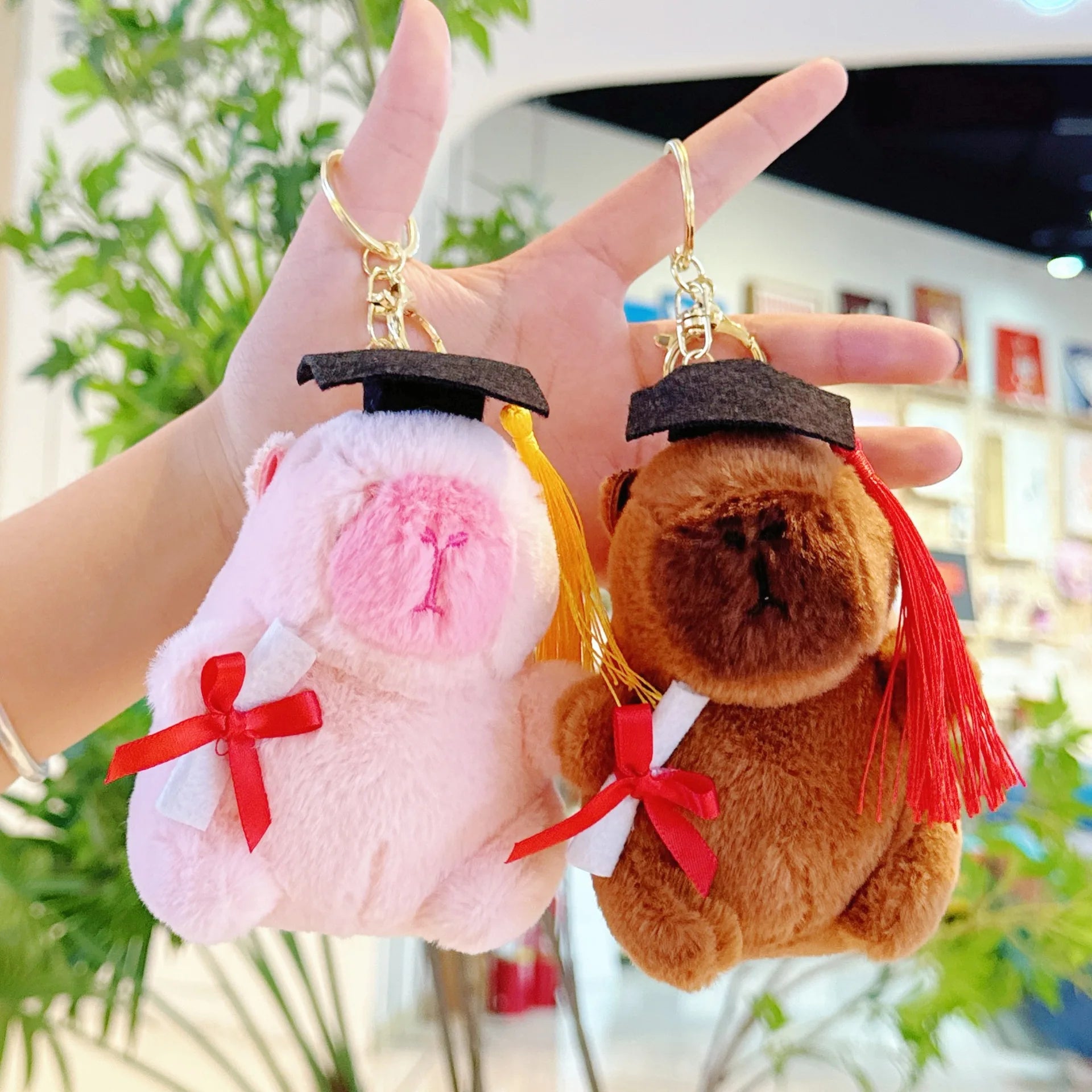 Wholesale Capybara Plush Toy PP Cotton Filled Keychain
