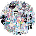 Custom Printing Outdoors Shiny Die Cut Color Changing Sticker Uv Self Adhesive Waterproof Logo Label Die Cut Vinyl Stickers