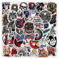 54Pcs Cool Heavy Metal Rock Graffiti Stickers For Skateboard Luggage Rock n Roll Music Sticker