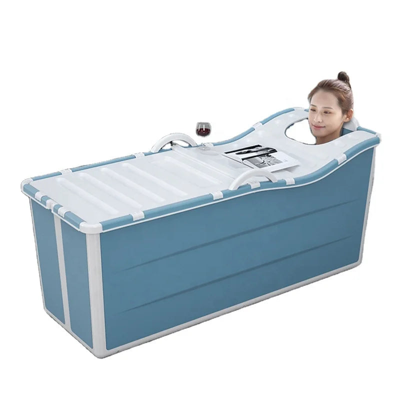 Adult Plastic Bath Folding Shower Bathtub  Folding Bucket with Large Bathtub