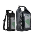 New 2L 3mm Thick Fashionable 2-in-1 Phone Waterproof Zipper Bag Outdoor Crossbody PVC Swimming Bag