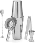 Innovative 6-Piece Stainless Steel 304 Bartender Kit Set 550ml Boston Shaker Eco-Friendly Stocked Feature Food Safe Individual