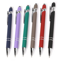 2-in-1 Metal Touch Screen Stylus Pen Bulk Custom Branded Aluminum Ballpoint Pens for Corporate Office Promotion