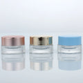 Cosmetic Pot Jars Transparent Vial with Screw Lids Small Sample Travel Size Frosted Cosmetic Containers for Eye Gel Face Cream