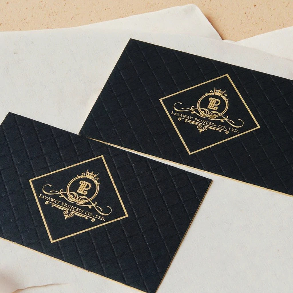 Custom Gold Foil & Edge Business Cards Offset Paper and Cardboard Printed with Art Paper & Logo Service