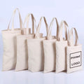 Wholesale Custom Reusable Cotton Canvas Tote Bags Environmentally Friendly Shopping Bags Printable Logo Letter Pattern Promotion