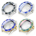 MDV-10 6Watch Cases Custom Stainless Steel Set for Swordfish Wristwatch Shiny/Brushed Crystal Crown Chapter Ring Bezel Part