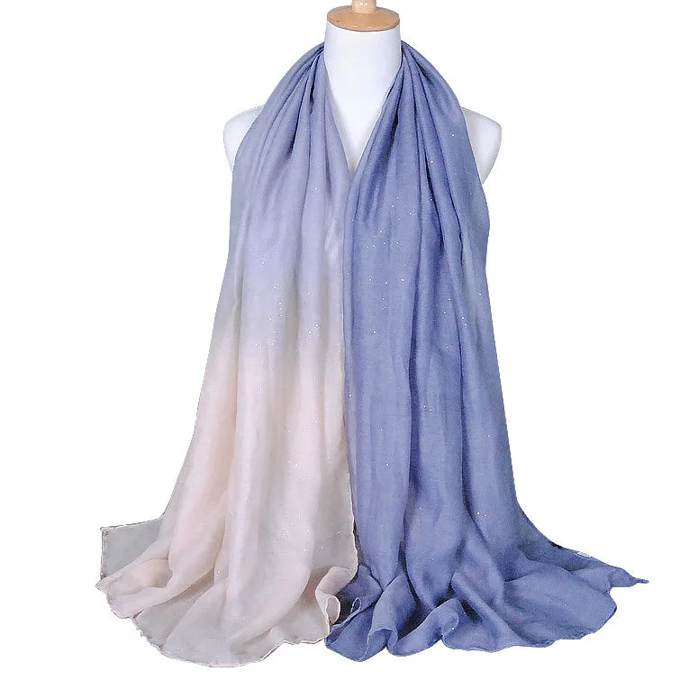 New Fashion Crystal Hijab Muslim Scarf Rhinestone Crinkled Cotton+Polyester 70*175cm 13 Colors Four Seasons Young Girls Shawl