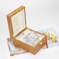 Custom Logo Mdf Wood  OUD Wedding Gift Box Empty Luxury Perfume Bottle 50ml Leather Perfume Attar Box