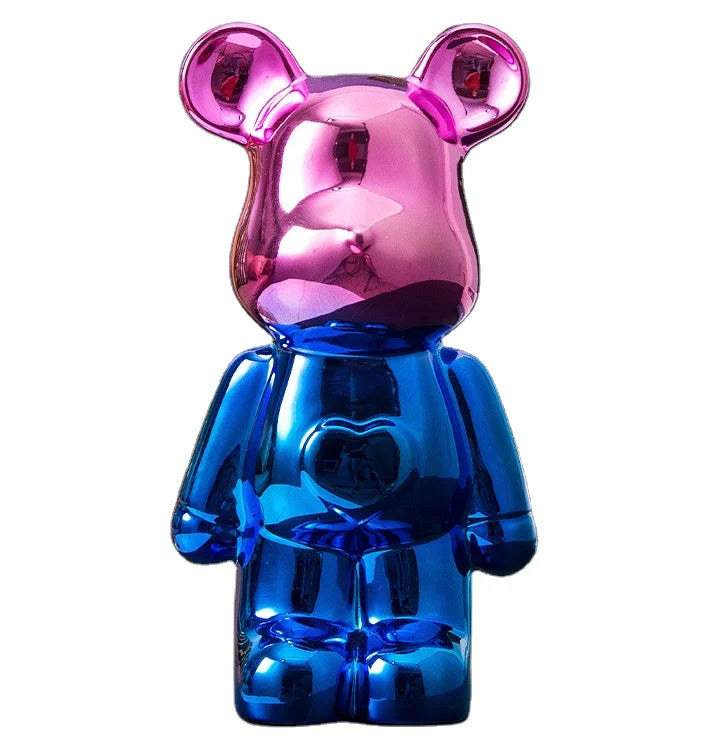 2026 Cartoon Toy Bear Statue Money Bank Saver Interior Luxury Home Decoration Colorful Bear Ceramic Sculpture Piggy Bank