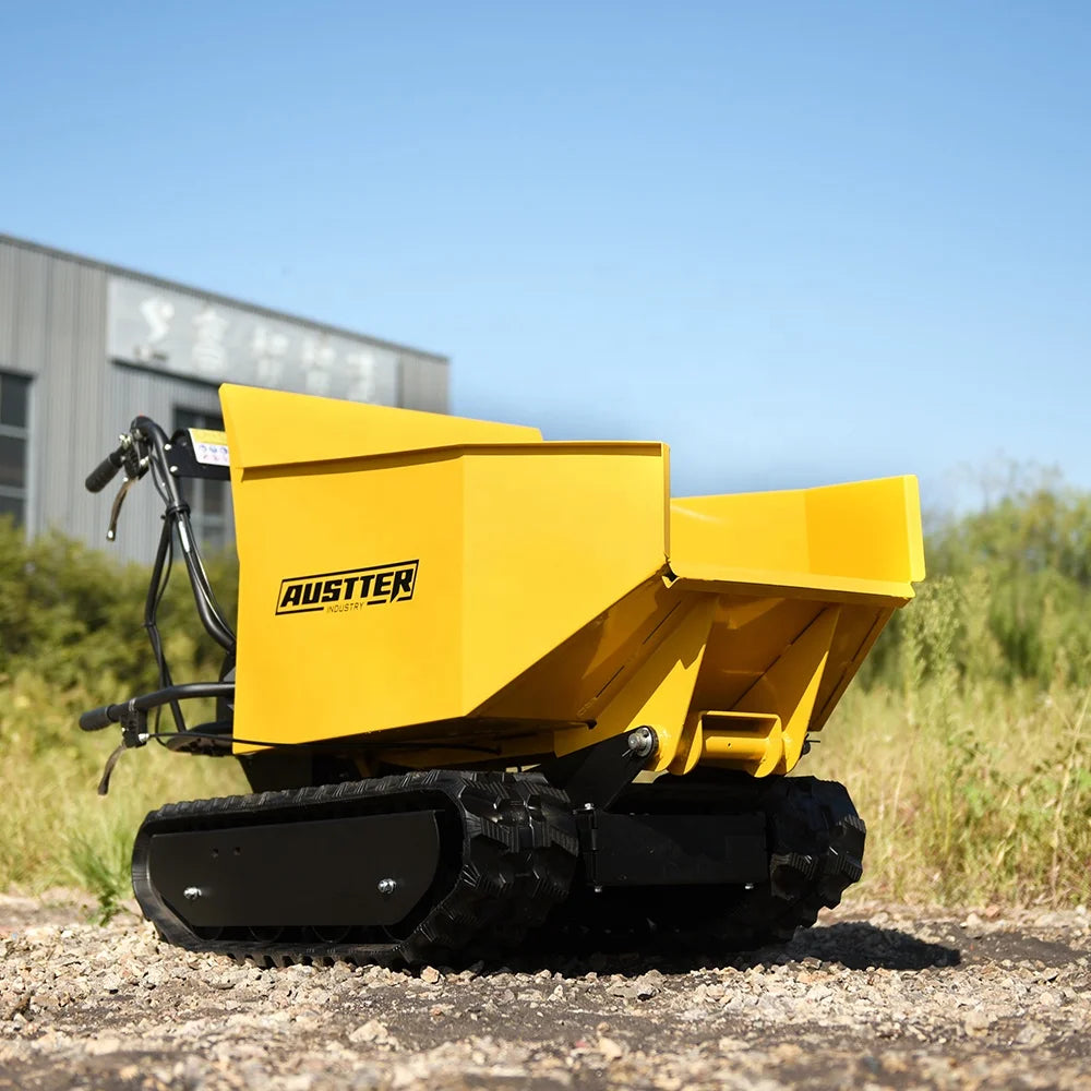 AUSTTER OEM Manufacturer 500Kg Petrol Engine Powered Barrow High Tipping Track Minidumper
