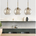 Modern Simple Cognac Color Glass Lamp Head Creative Ceiling Light for Hotel Application