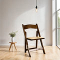 Wholesale Fruitwood Wooden Folding Chair Wedding Event Dining Party Chairs