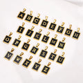 Factory Direct Sales A-Z Initial Letter Pendant Shell Alphabet Necklace Enamel Alphabet Letter Pendant Women Jewelry Accessories