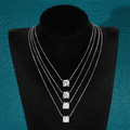 Starsgem Moissanite Necklace Chain DEF VVS 1ct Round Moissanite Pendant 925 Sterling Silver
