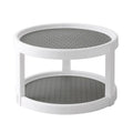Storage Turntable Round Shelf Condiment Storage Rack Spice Rack Rotating Organizer 2 Tier Kitchen Storage Tray Pantry Cabinet
