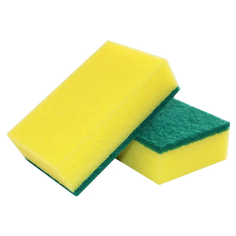 Low Price in Stock 5pcs/bag Kitchen Clean Sponge Scourer Dishwashing Sponge