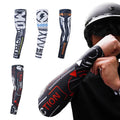 Ready to Ship Fashion UV Sun Protection Seamless Breathable Quick Dry Ice Silk Cycling Football Arm Sleeve for Unisex