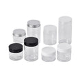 300/350/500ml PET Transparent Food Storage Container Jars with Plastic Screw Top