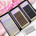 Wholesale YY W Lash Extension Tray 0.05 0.07 Natural Black Customizable Colors Velvet Cashmere Synthetic Hair Eyelash Extension