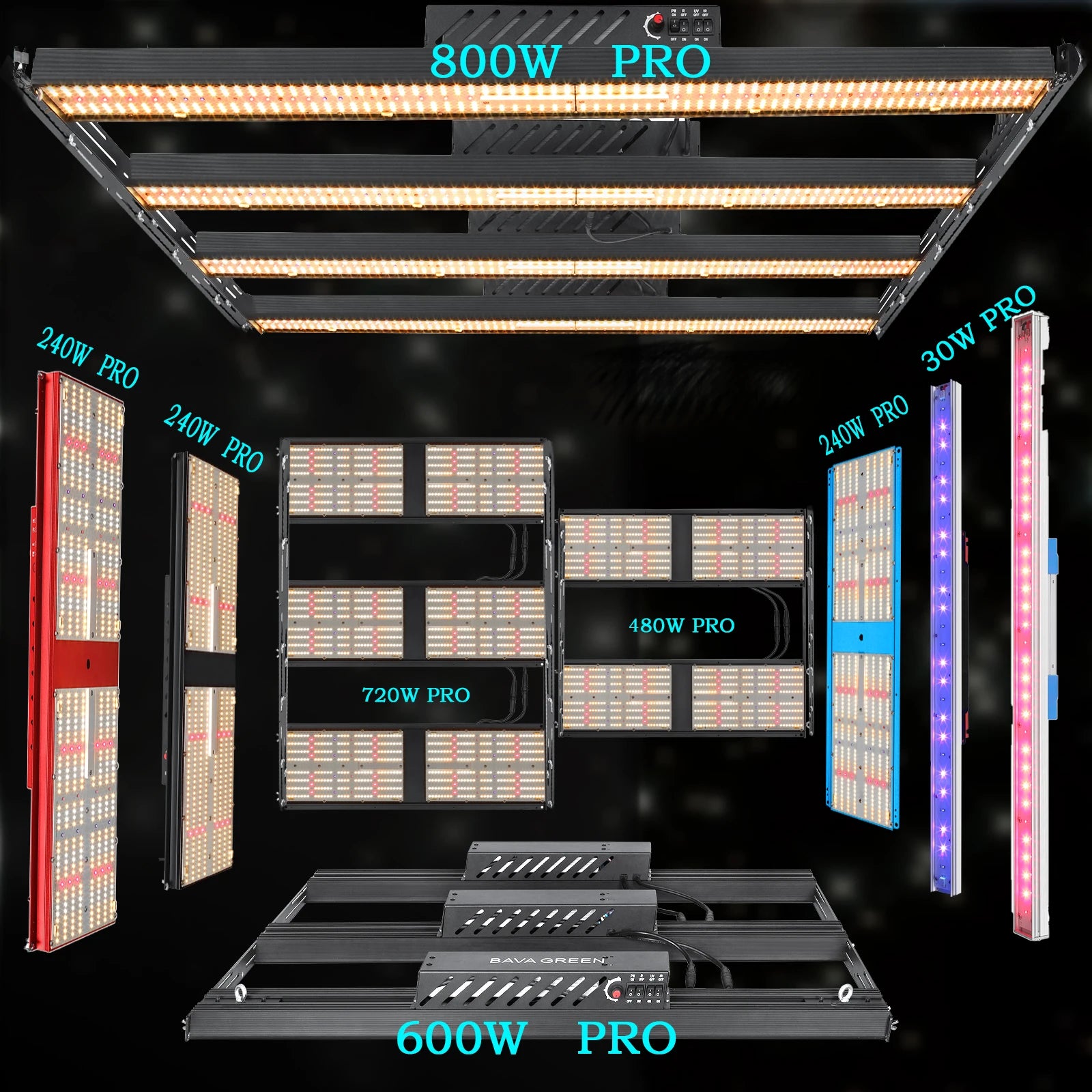 800w Full Spectrum 2020 5x5ft  Lm301h 660nm Uv Ir samsung 301h Led Grow Light bar 90 Cri for Indoor Greenhouse