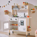 Custom 18pcs French Style Wood Kids Pretend Play Food Cookware Kitchen Toy Set for Children Chef Game Safe Harmless