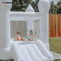 Indoor Playground Soft Play Mini 6ft White 8x8ft Jumpy Wedding Bouncy Castle Inflatable Moonwalk Toddler Bounce House