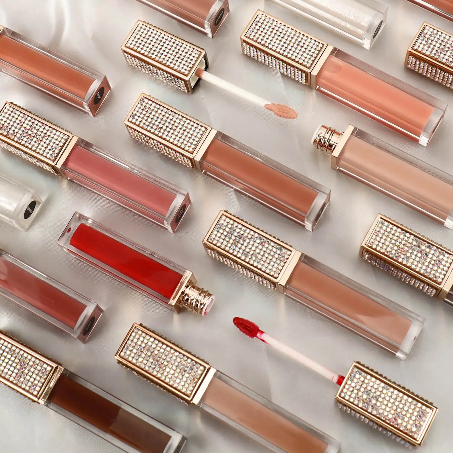 OEM Custom Cosmetics Private Label Vegan Waterproof High Pigment Mineral Liquid Lipstick Longlasting Clear Lip Gloss