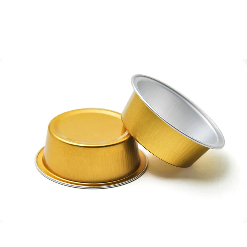 25ml Aluminum Baking Round Cup Tray Small Container Dishes with Foil Lid
