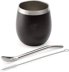 Wholesale Best Selling Reusable Custom Logo Argentine Yerba Mate Stainless Steel Double Wall Yerba Mate Cup