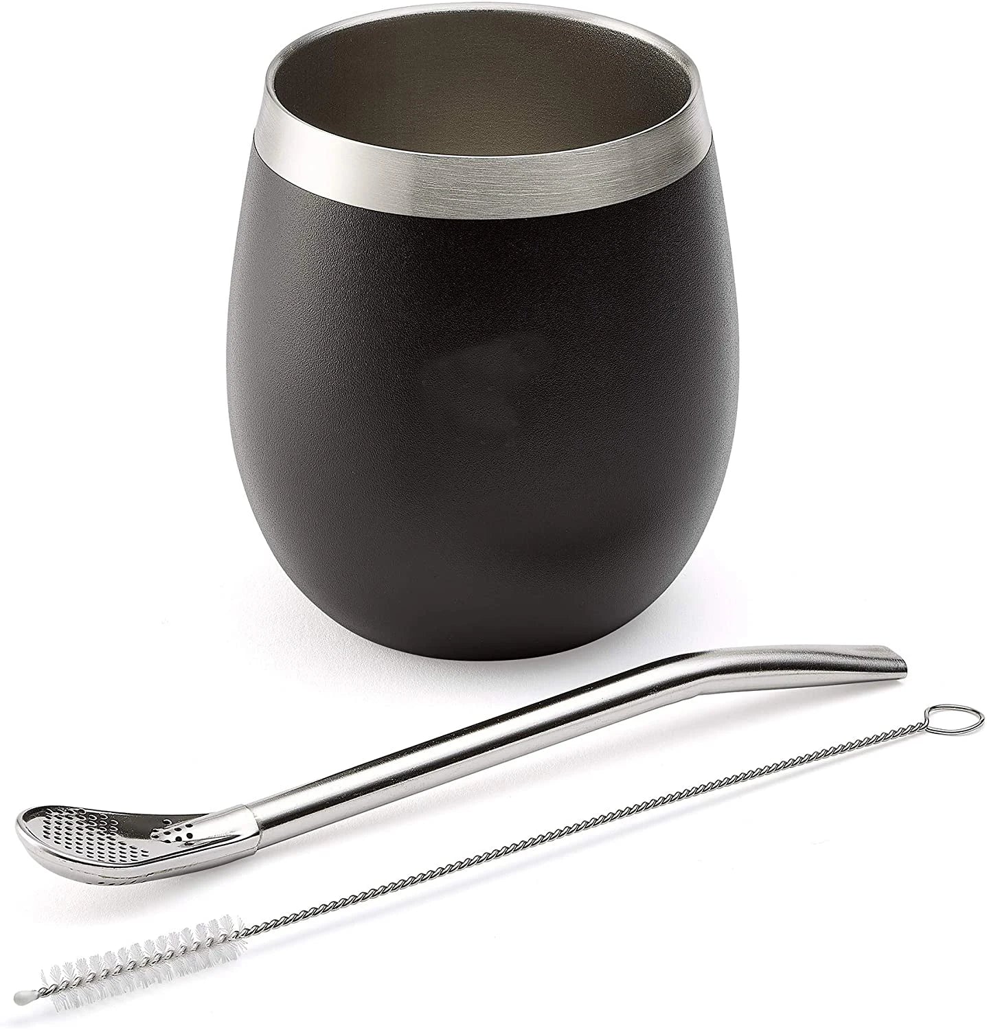 Wholesale Best Selling Reusable Custom Logo Argentine Yerba Mate Stainless Steel Double Wall Yerba Mate Cup