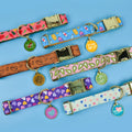 MIDEPET Factory Direct Cute Cartoon Dog Accessories Set 2pcs Quick Release Metal Buckle Printed Nylon for Valentine's Day New