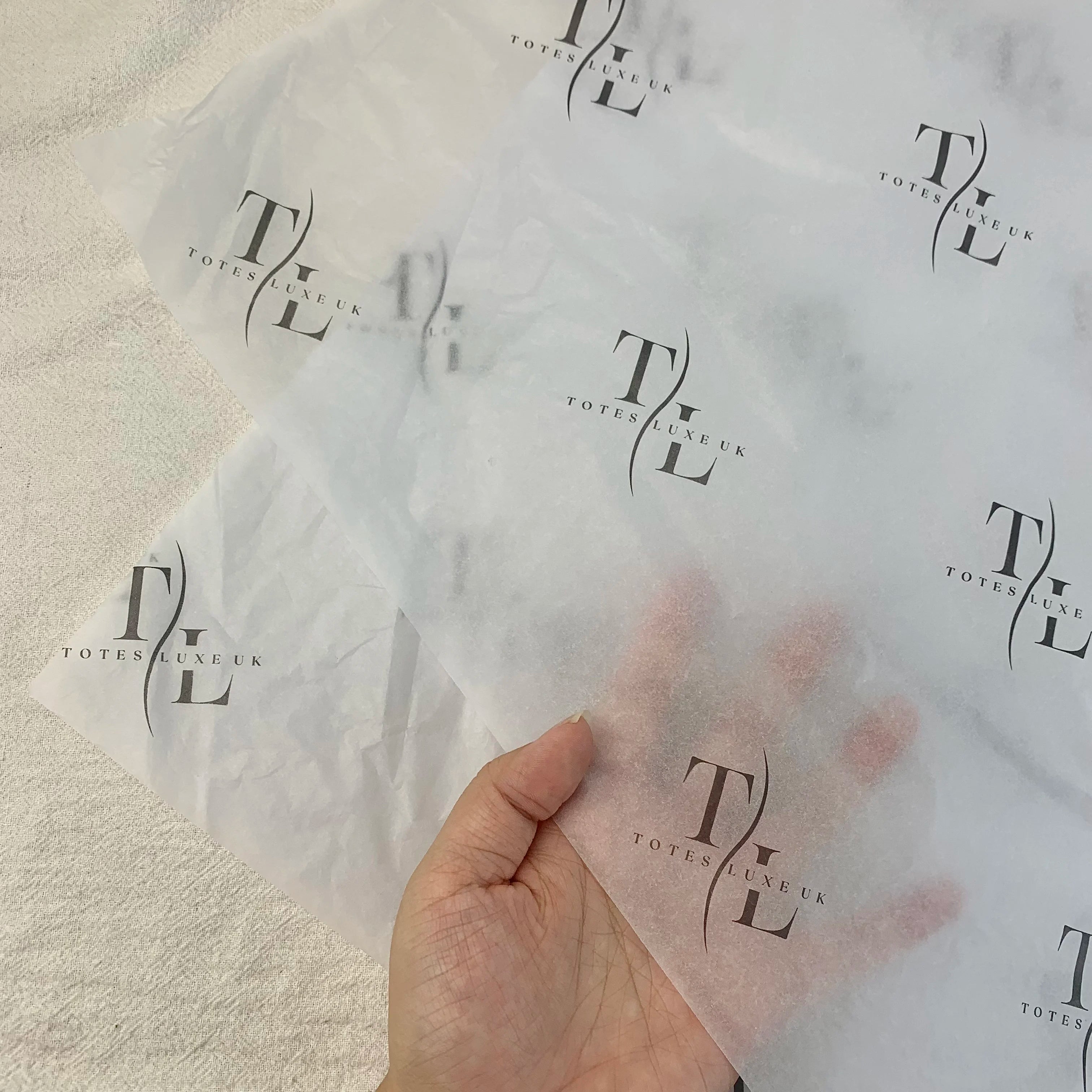 Custom Logo Gold Foil Stamping  Logo Printing Gift Clothing Wrapping Christmas Tissue Paper for Packing